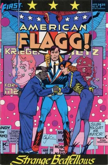 American Flagg 19 - First - Science Fiction - Howard Chakyn - Mayor - Cat