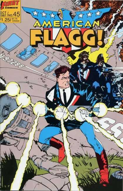 American Flagg 45 - First Comics - Oct 1987 - 175 Canada - Tie - No45
