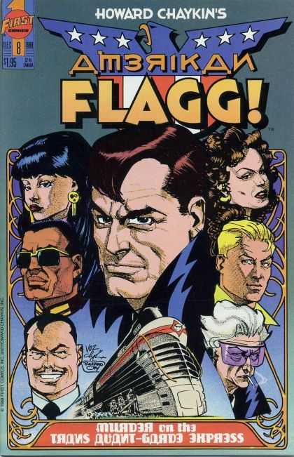 American Flagg 8 - People - Comic - Train - Frames - Characters