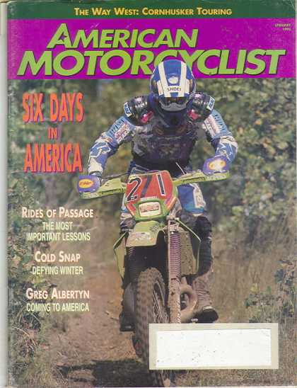 American Motorcyclist - January 1995