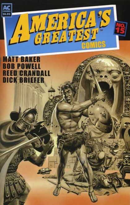 America's Greatest Comics 15 - Super Hero - Man With Sword - Jungle Adventure - Greek Gods - Snakes