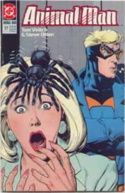 Spider - Arachnid - Shock - Scream - Bug - Brian Bolland Animal Man 37 - Spider - Arachnid - Shock - Scream - Bug - Brian Bolland
