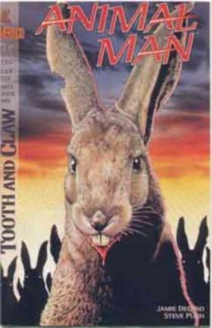 Animal Man 62 - Rabbit - Hare - Buck - Furry - Blood Dripping - Brian Bolland