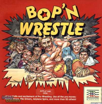Apple II Games - Bop'N Wrestle