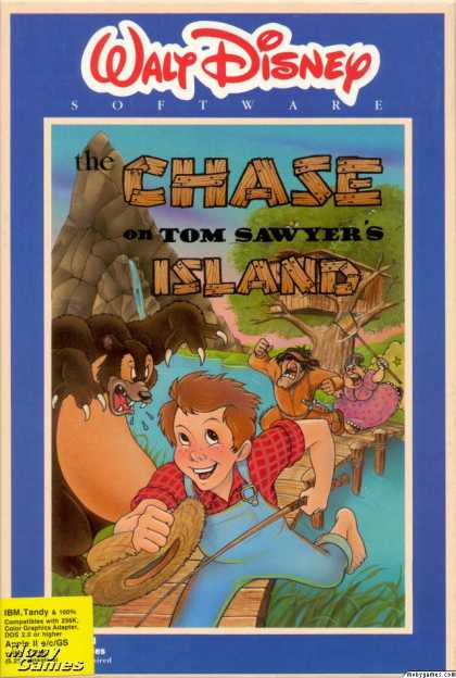 Apple II Games - The Chase on Tom Sawyer's Island