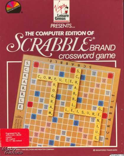 Apple II Games - The Computer Edition of Scrabble Brand Crossword Game