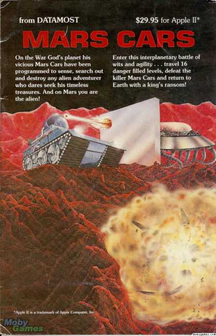 Apple II Games - Mars Cars