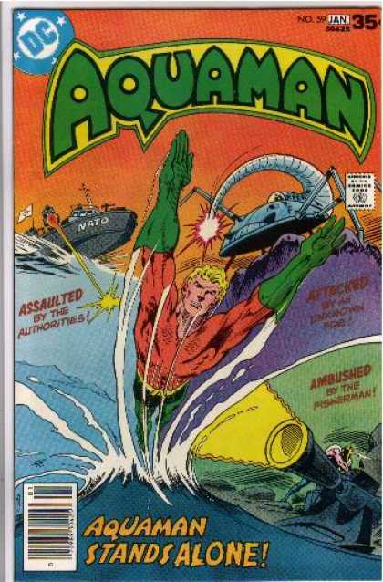 Aquaman 59 - Dc - Ship - Superhero - January - 35 Cents - Eric Battle, Jim Aparo