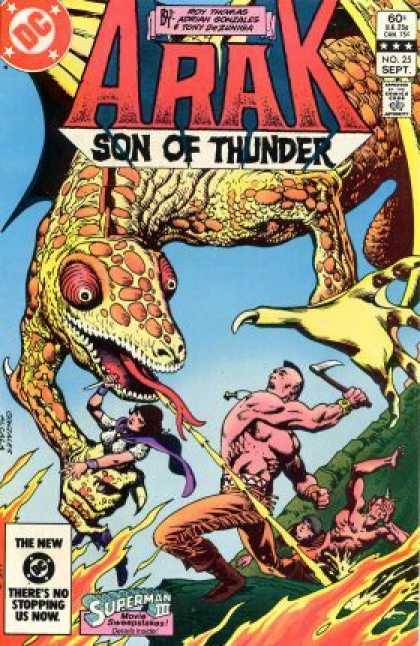 Arak 25 - Son Of Thunder - Dragon - Fire - Superman - Captured Woman
