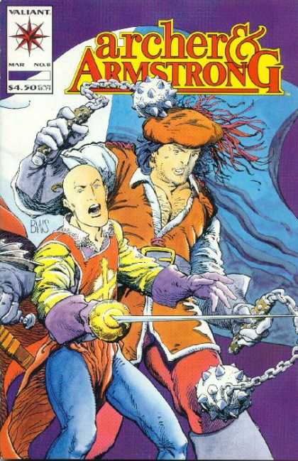 Archer & Armstrong 8 - Heroes - Sword - Weapons - Bald - Cap - Barry Windsor-Smith