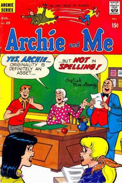 Girls - School - Teacher - Not In Spelling - Archie Series Archie and Me 29 - Girls - School - Teacher - Not In Spelling - Archie Series