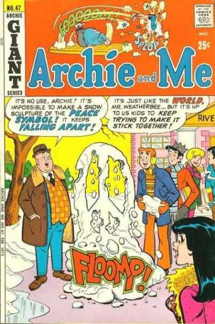 Archie and Me 47 - Giant - Approved By The Comics Code - Floomp - Snow - Peace Symbol