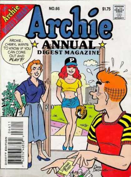 Archie Annual Digest 66 - Girl - Sport - Outdoors - Veronica - Baseball
