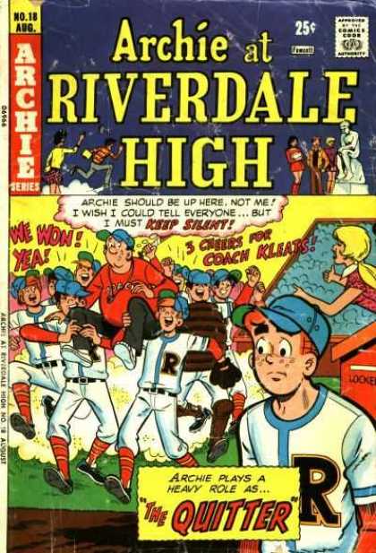 Archie at Riverdale High 18 - Archie Series - Seep Silent - Coach Kleats - Won - Baseball