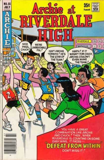 Archie at Riverdale High 55 - Defeat From Within - Chuck - Veronica - Basketball - Archie