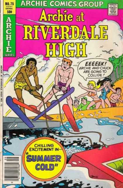 Archie at Riverdale High 75 - Archie Comics Group - Approved By The Comics Code - Man - Water - Skies - Stan Goldberg