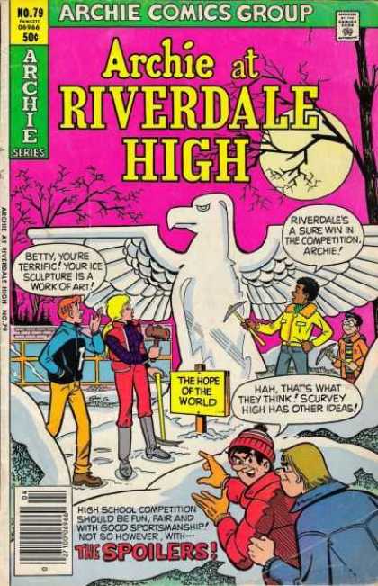 Archie at Riverdale High 79 - Betty - Ice Sculpture - Bird - Full Moon - Spoilers - Stan Goldberg