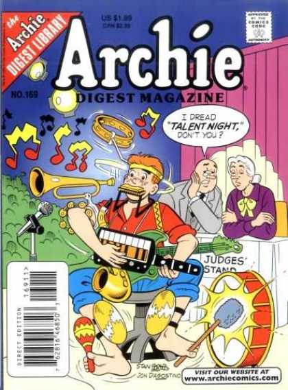 Archie Comics Digest 169 - Digest Library - Talent Night - Music - Boy - Woman