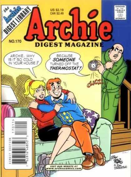 Archie Comics Digest 170 - Betty - Thermostat - Lamp - Couch - Stairs