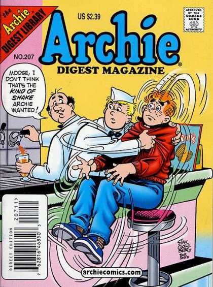 Archie Comics Digest 207 - Moose - Shake - Milkshake - Pops Diner - Stool