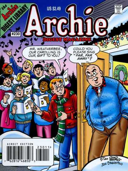 Archie Comics Digest 230 - Snow - Charolers - Christmas - Singers - Old Man