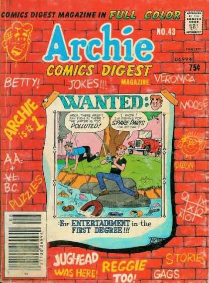 Archie Comics Digest 43 - Wanted - Betty - Jokes - Veronica - Reggie