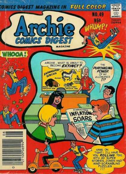 Archie Comics Digest 49 - Jughead - Betty U0026 Veronica - Classroom - School - Newspaper