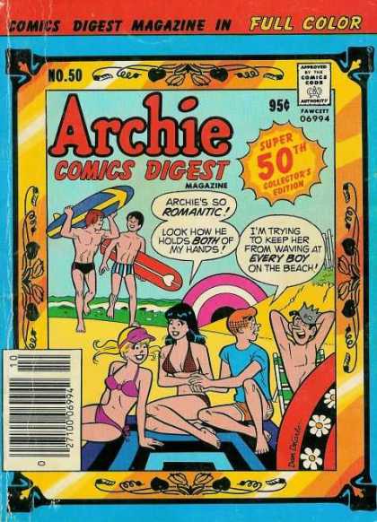 Archie Comics Digest 50 - Surfboards - Jughead - Super 50th Collectors Edition - Beach - Water