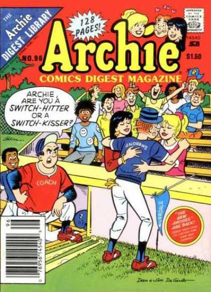 Archie Comics Digest 96 - Compliation - Issue 96 - Baseball - Kissing - Classic Comics