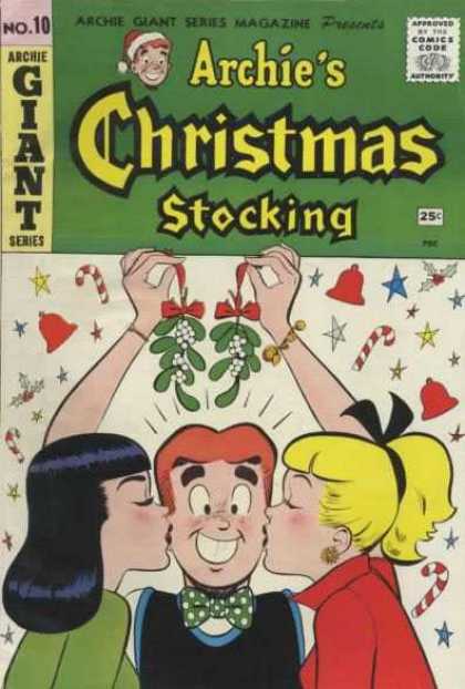 Archie Giant Series 10 - Mistletoe - Betty - Veronica - Kissing - Candy Canes
