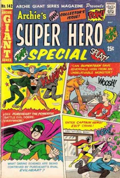 Archie Giant Series 142 - Heroes - People - Rope - Stick - Fighting