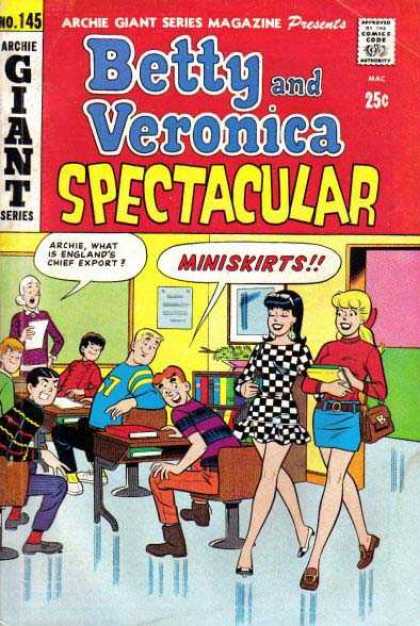 Archie Giant Series 145 - Approved By The Comics Code - Miniskirts - Woman - Man - Chair