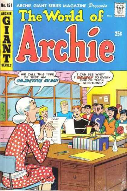 Archie Giant Series 151 - Teacher - Test - Class Room - Students - High School