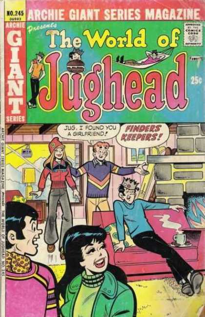 Archie Giant Series 245 - Giant - Jughead - Girlfriend - Finders Keepers - Pink Couch