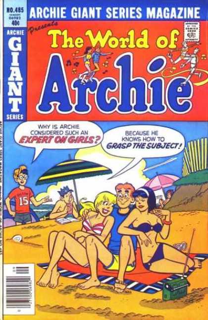 Archie Giant Series 485 - Why Is Archie Considered Such An Expert On Girls - Because He Knows How To Grasp The Subject - Radio - Sea - Beach