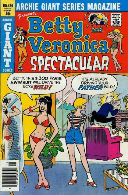 Archie Giant Series 486 - Betty Veronica - Spectacular Guys - Glamour Lady - Dare Man - Thinking People