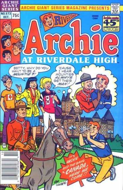Archie Giant Series 573 - Mountie - Castle - Riverdale - Camera - Jughead