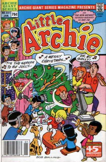Archie Giant Series 581 - Little Archie - It Is The Season To Be Jolly - A Messy Christmas - Ohby Golly - Bob Bolling