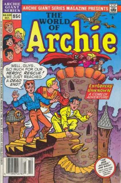 Archie Giant Series 599 - Castle - Birds - Monster - Yellow Suit - Heroic Rescure