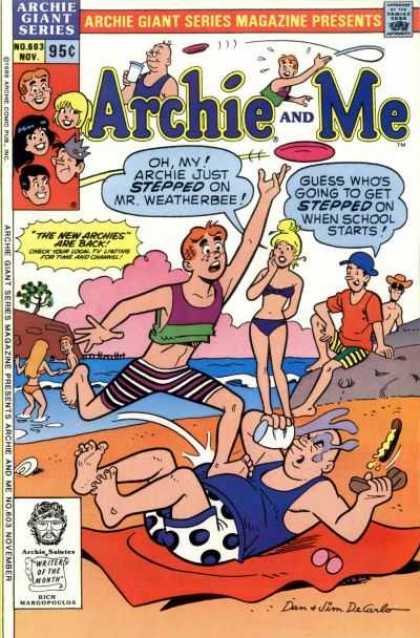 Archie Giant Series 603 - Veronica - Jughead - Betty - Mr Weatherbee - Fun At The Beach