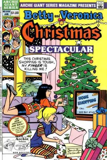 Archie Giant Series 606 - Comic - Betty - Veronica - Christmas - Shopping
