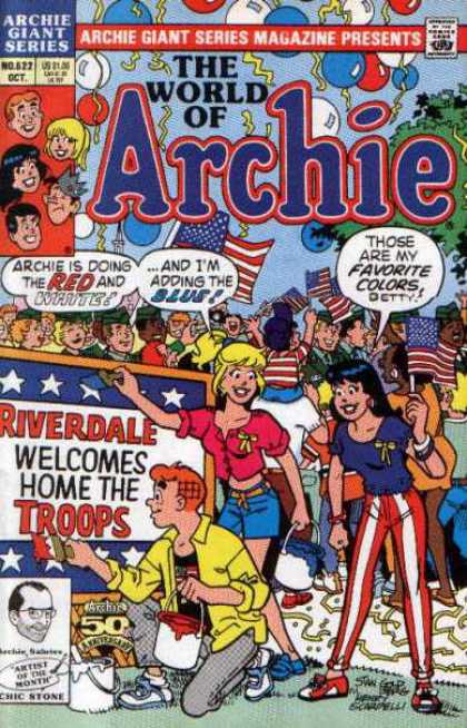 Archie Giant Series 622 - Archie - Betty - Flag - Veronica - Riverdale