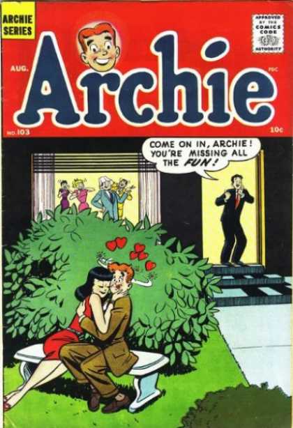 Archie 103 - Bush - August - Hug - Hearts - Party