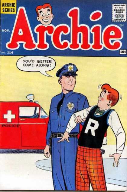 Archie 114 - Policeman - Tie - Bow - Blue Uniform - Badge
