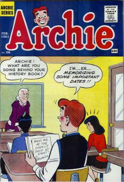 Archie 116 - Teacher - White Hair - Classroom - Desk - Book