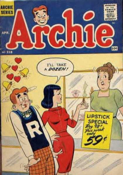 Archie 118 - Archie Series - Lipstick Special - Red Dress - Bells - Hearts