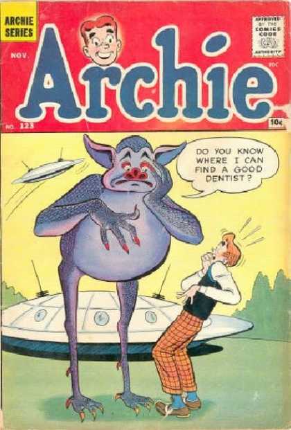 Archie 123 - Good Dentist - Huge Troll - Ufo - Surprised Archie - Plaid Pants