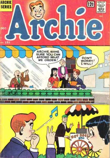 Archie 151 - Hot Dogs - Fancy Restaurant - Waiter - Surprise - Woman