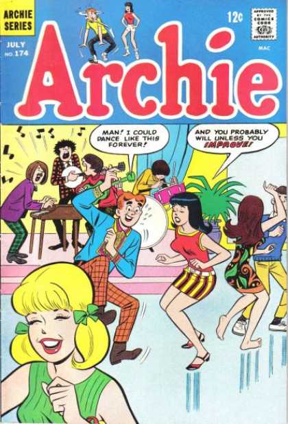 Archie 174 - July No 174 - Comics Code - Man - Woman - Dances