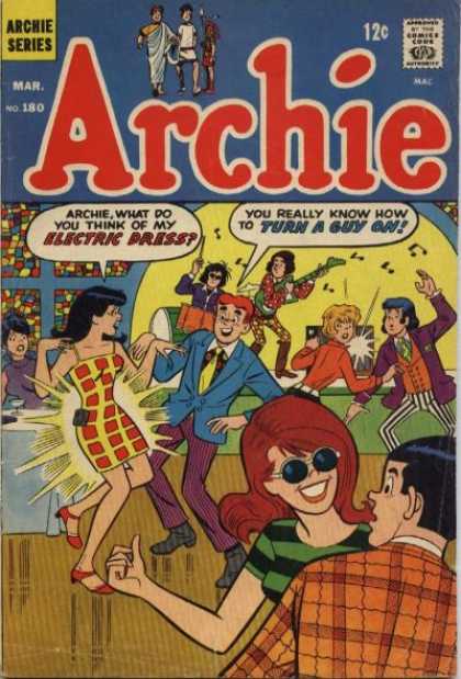 Archie 180 - March Issue - Two Man Band - 3 Couples Dancing - Need Sunglasses - Stain Glass Window